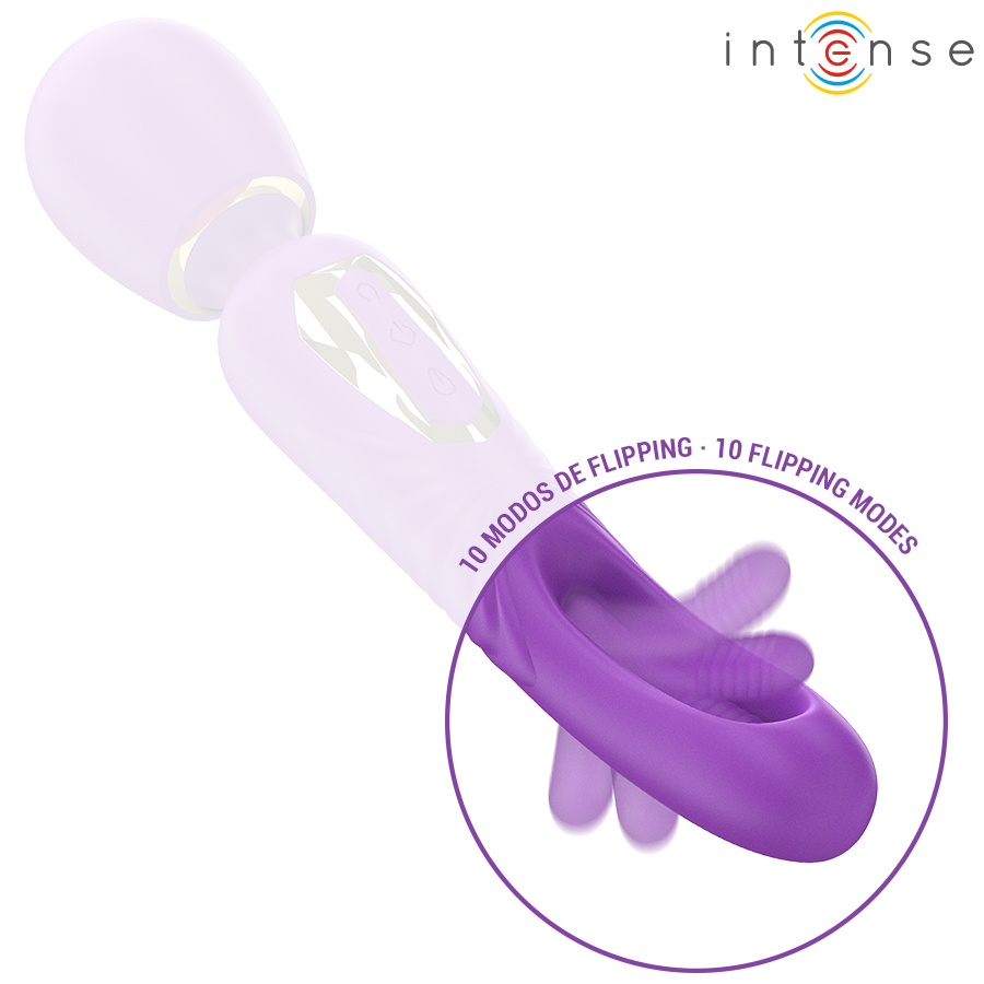 INTENSE - CHRISTY VIBRADOR WAND CON LENGUA GIRATORIA - Imagen 4