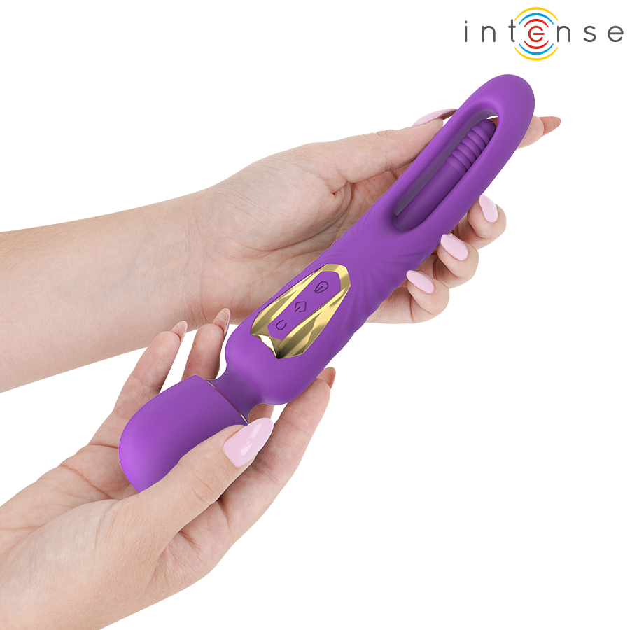 INTENSE - CHRISTY VIBRADOR WAND CON LENGUA GIRATORIA - Imagen 2