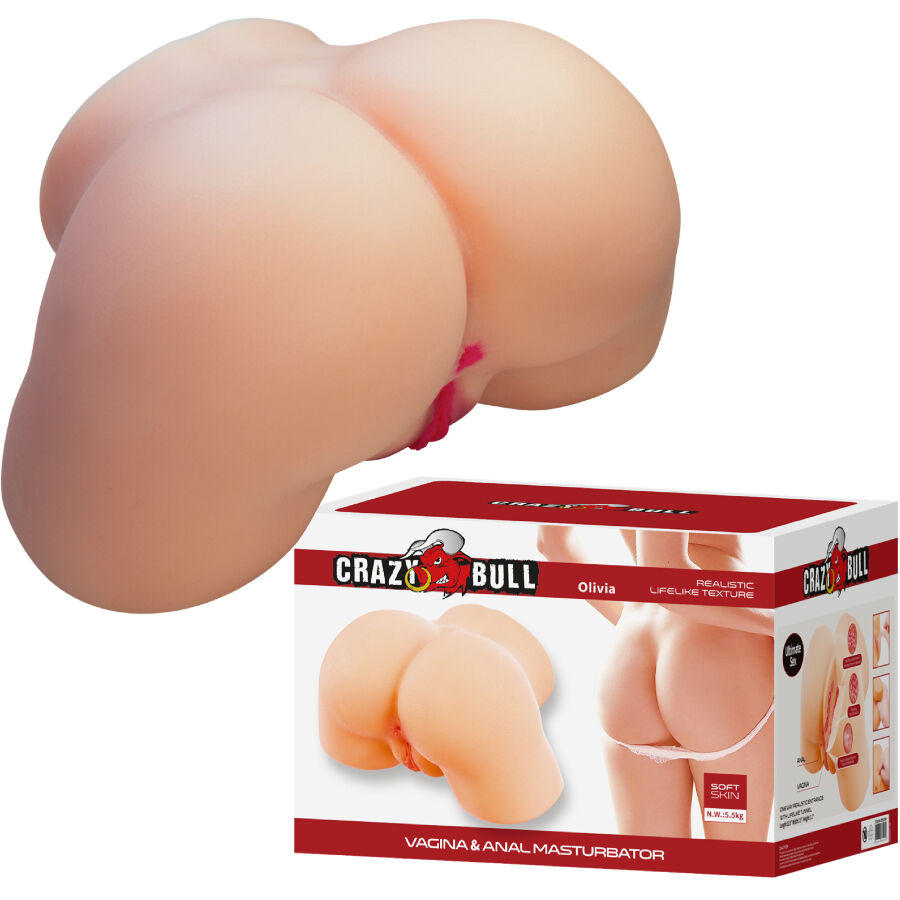 CRAZY BULL – OLIVIA TRASERO FEMENINO REALISTA VAGINA Y ANAL 5.5 KG