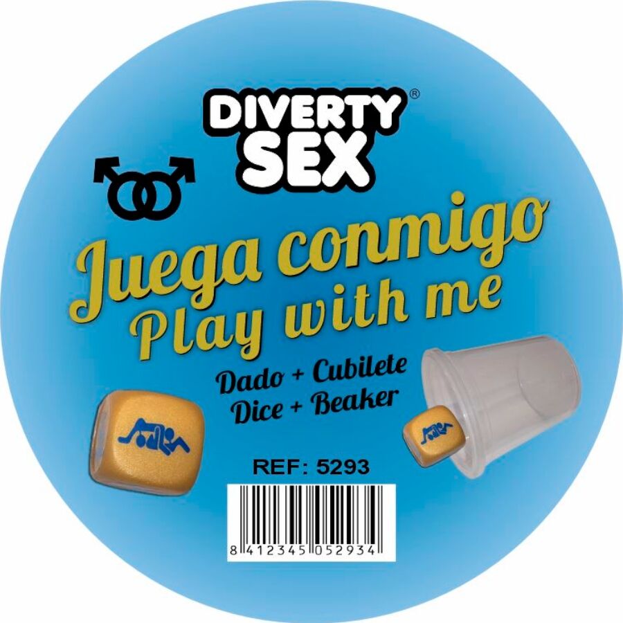 DIABLO PICANTE – DADO DURO DORADO POSTURAS CHICOS CON CUBILETE