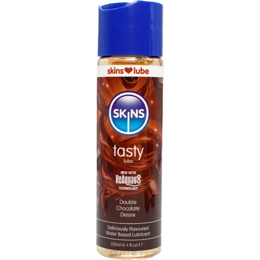 SKINS – TASTY LUBRICANTE BASE DE AGUA DOBLE CHOCOLATE 130 ML