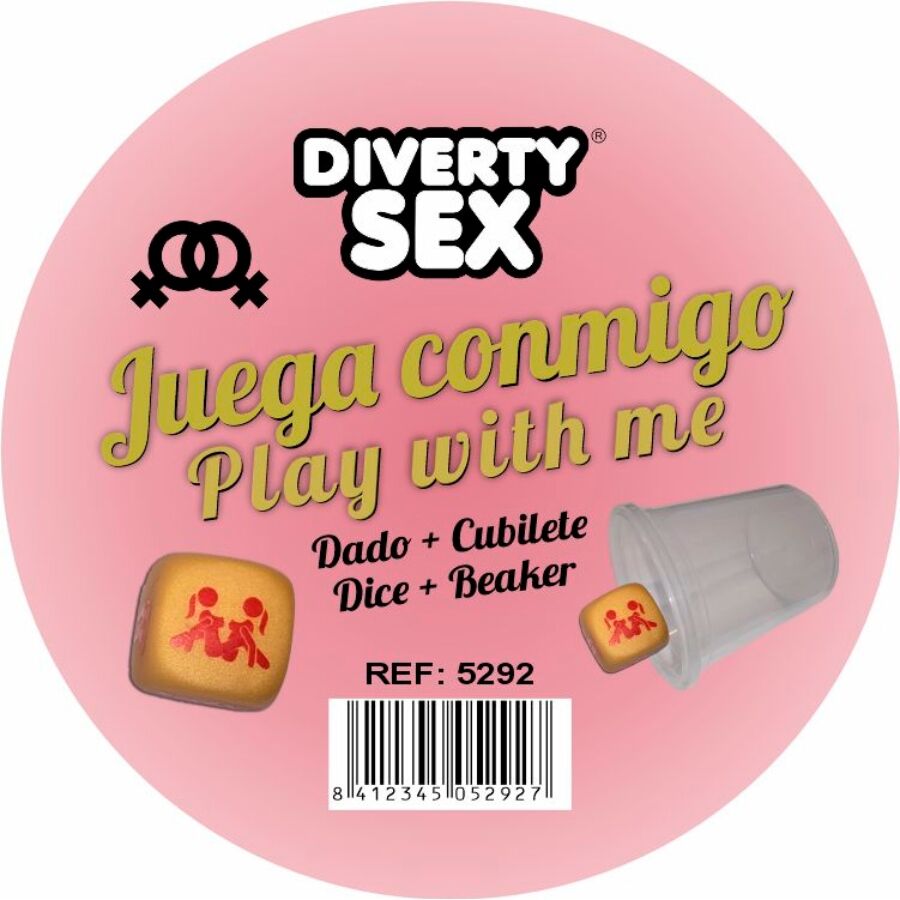 DIABLO PICANTE – DADO DURO DORADO POSTURAS CHICAS CON CUBILETE