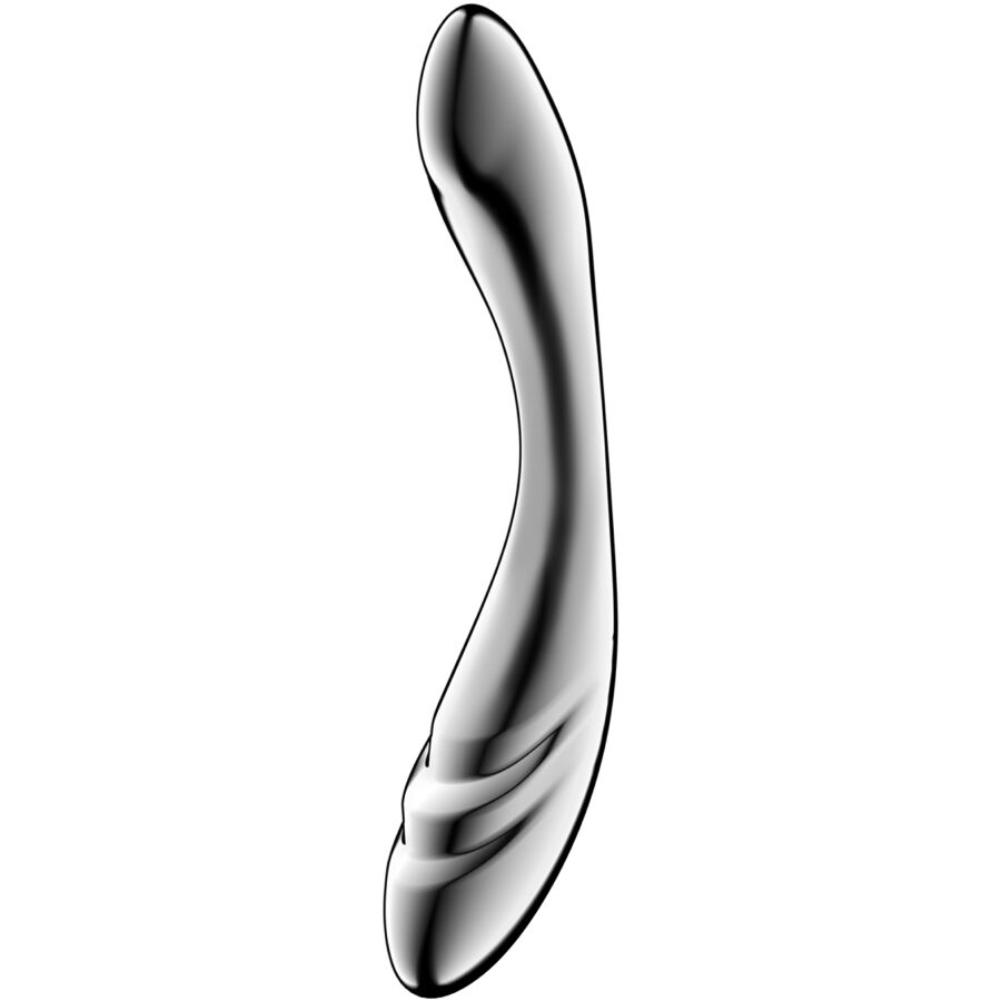 SATISFYER – PURE GRAVITY 3 DILDO ACERO INOXIDABLE DOBLE USO