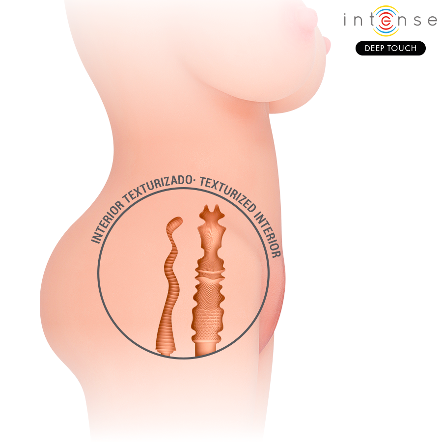 INTENSE DEEP TOUCH - JESSE TORSO MASTURBADOR MILTIPOSICION DOBLE VAGINA & ANO - Imagen 7