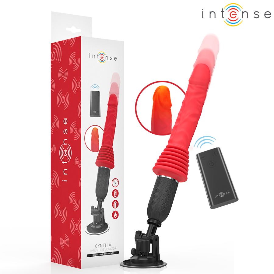 INTENSE – CYNTHIA VIBRADOR THRUSTING CONTROL REMOTO CON CALOR