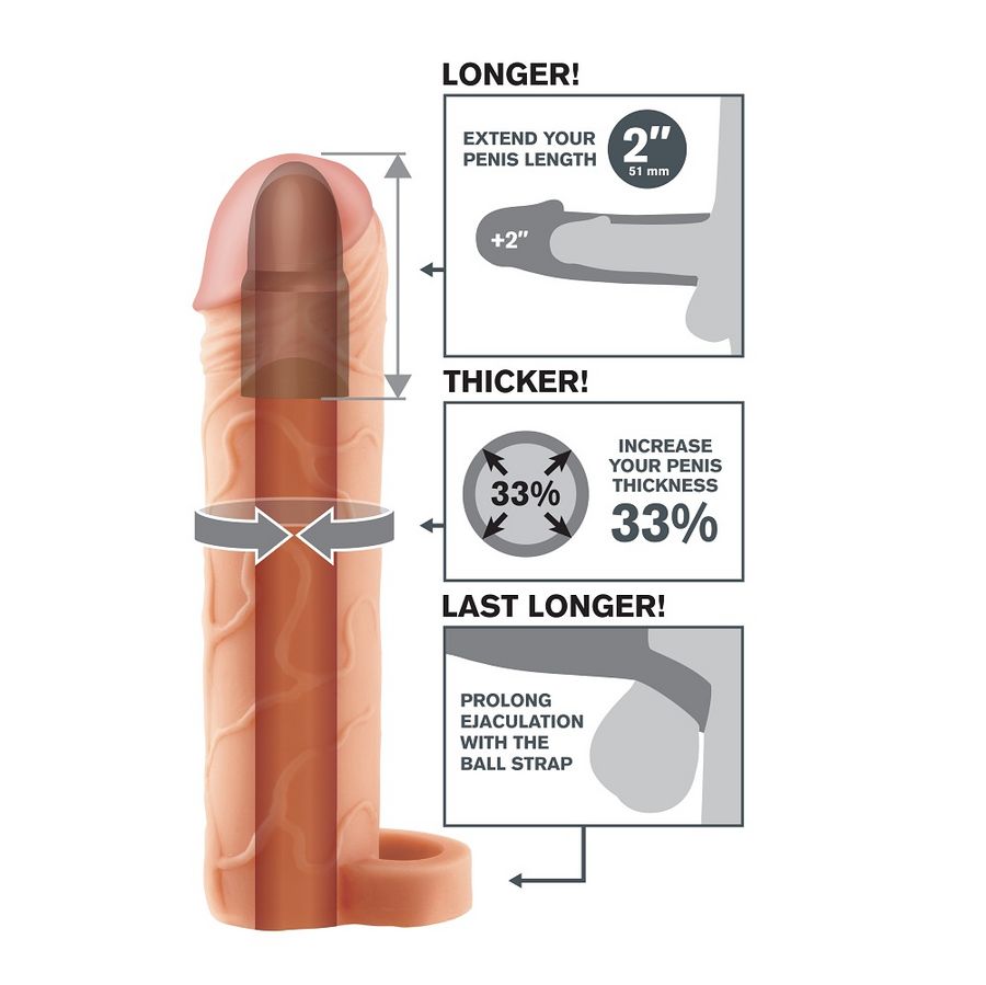 FANTASY X- TENSIONS - PERFECT 2 EXTENSION PENE CON CORREA - Imagen 3