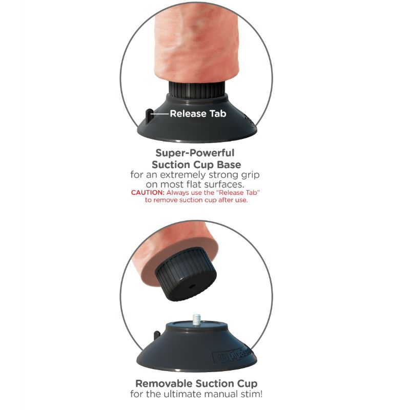 KING COCK - DILDO VIBRADOR 25.5 CM NATURAL - Imagen 7