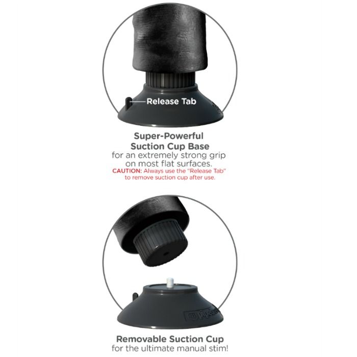 KING COCK - DILDO VIBRADOR CON TESTÍCULOS 23 CM NEGRO - Imagen 8