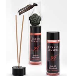 Extase Sensual – Aceite Masaje Efecto Extra Fresh Fresa 100 Ml