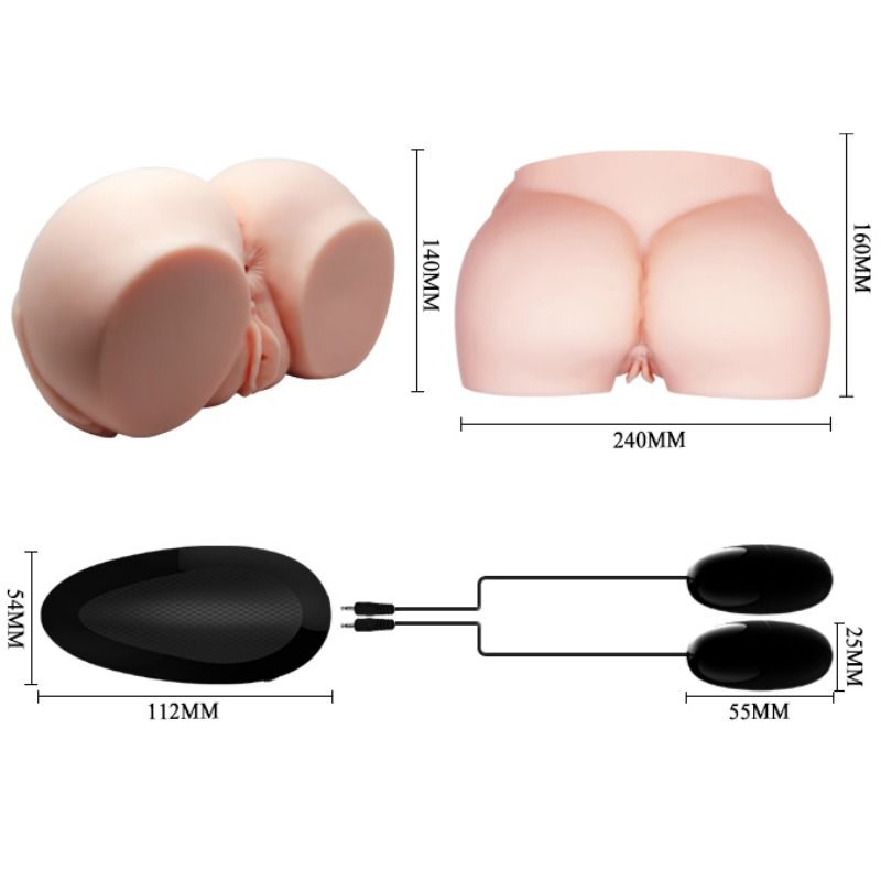 CRAZY BULL - VAGINA Y ANO REALÍSTICOS CON VIBRACIÓN - Imagen 6