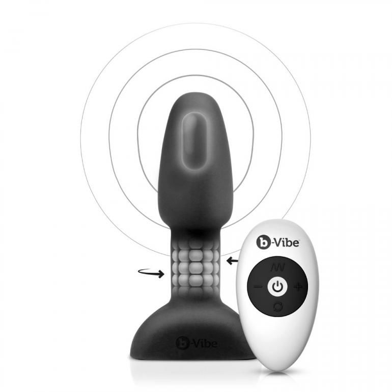B-VIBE – RIMMING CONTROL REMOTO ANAL PLUG PETITE NEGRO