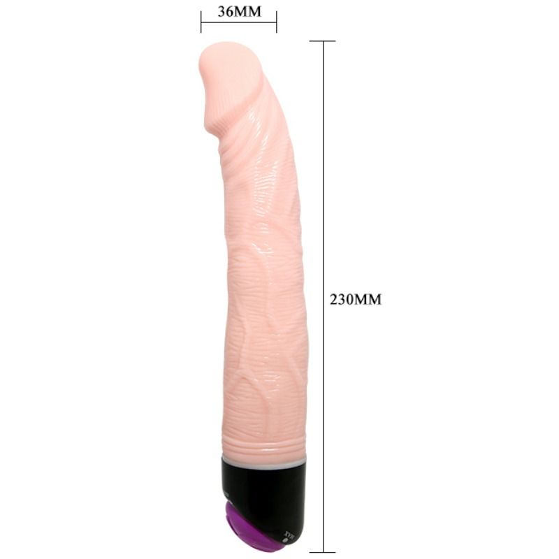 BAILE - ADOUR CLUB VIBRADOR REALÍSTICO 23 CM NATURAL - Imagen 3