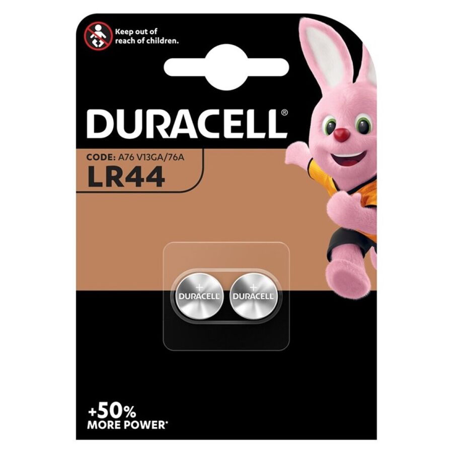 DURACELL – PILA BOTON ALCALINA LR44 1,5V BLISTER*2