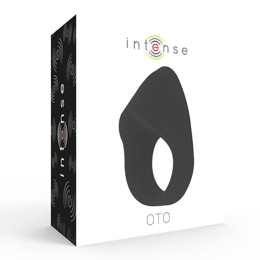 INTENSE - OTO ANILLO VIBRADOR RECARGABLE NEGRO - Imagen 3