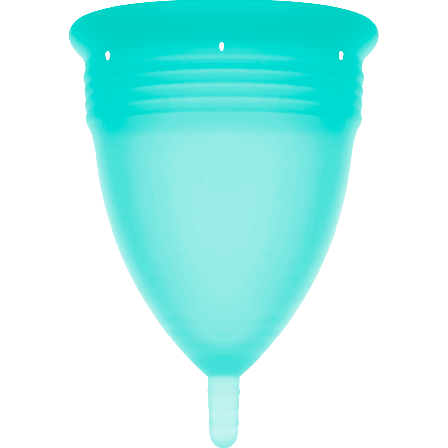 STERCUP – COPA MENSTRUAL FDA SILICONA AQUAMARINA – TALLA S