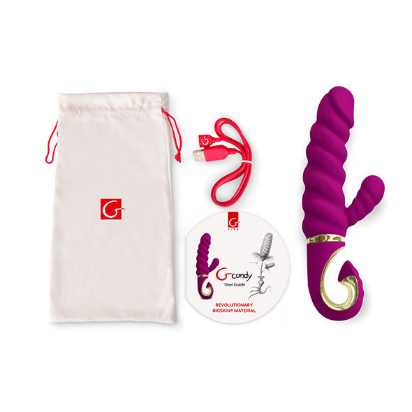 G-VIBE - FUN TOYS VIBRADOR RABBIT GCANDY SWEET RASPBERRY - Imagen 4