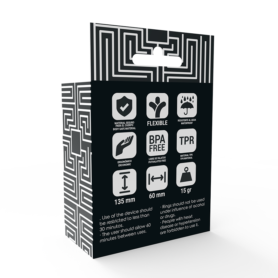 ADDICTED TOYS - SET 3 ANILLOS PENE CLEAR - Imagen 3