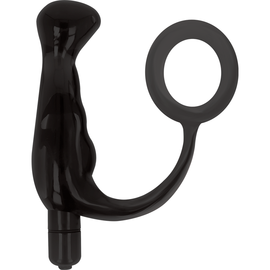 ADDICTED TOYS - VIBRADOR PROSTÁTICO NEGRO 10 CM - Imagen 6