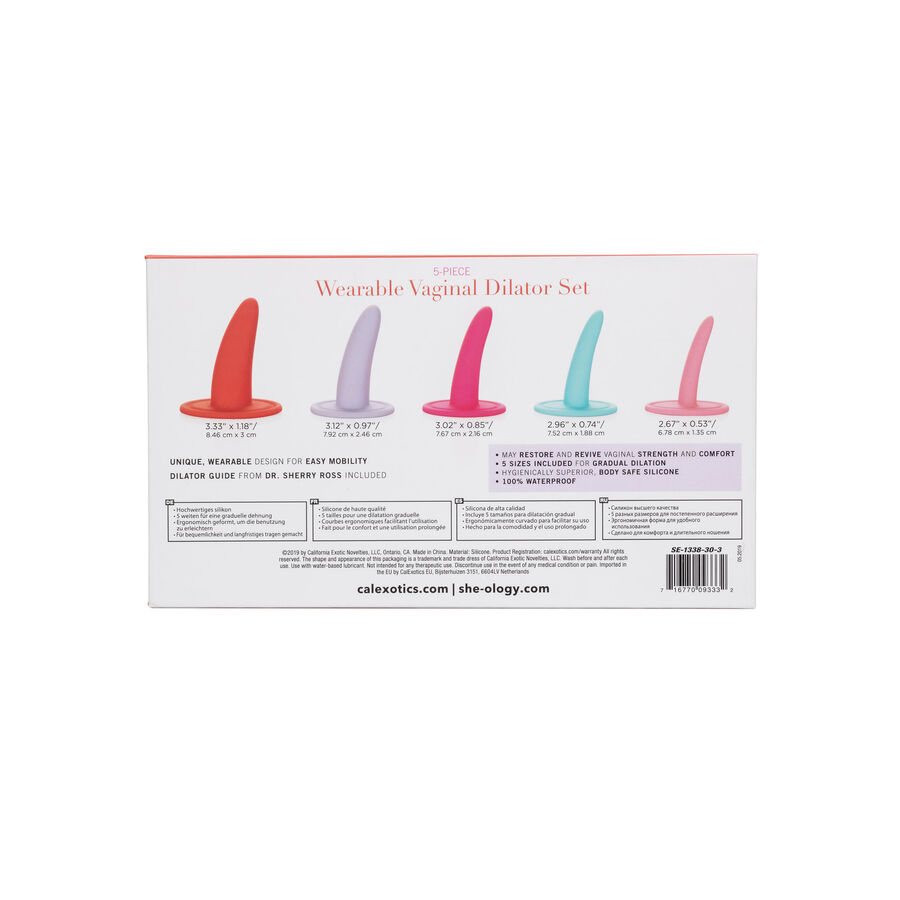 CALEXOTICS - KIT 5PC DILATADORES VAGINALES O ANALES MULTICOLOR - Imagen 3