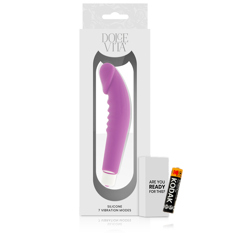 DOLCE VITA - REALISTIC PLEASURE VIBRADOR SILICONA LILA - Imagen 3