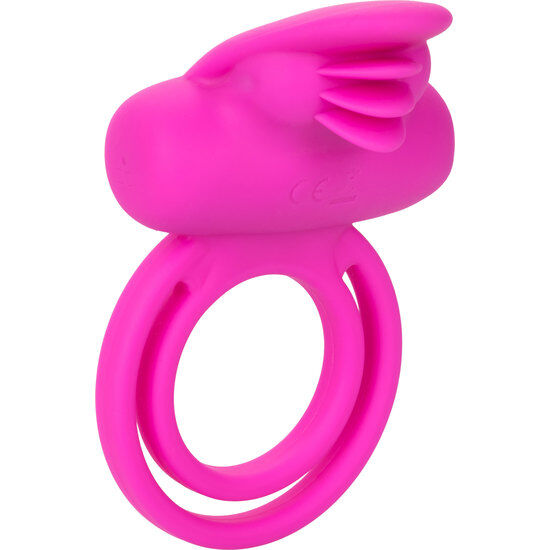 CALEXOTICS – DUAL CLIT FLICKER ENHANCER DOBLE ANILLO VIBRADOR DE SILICONA ROSA