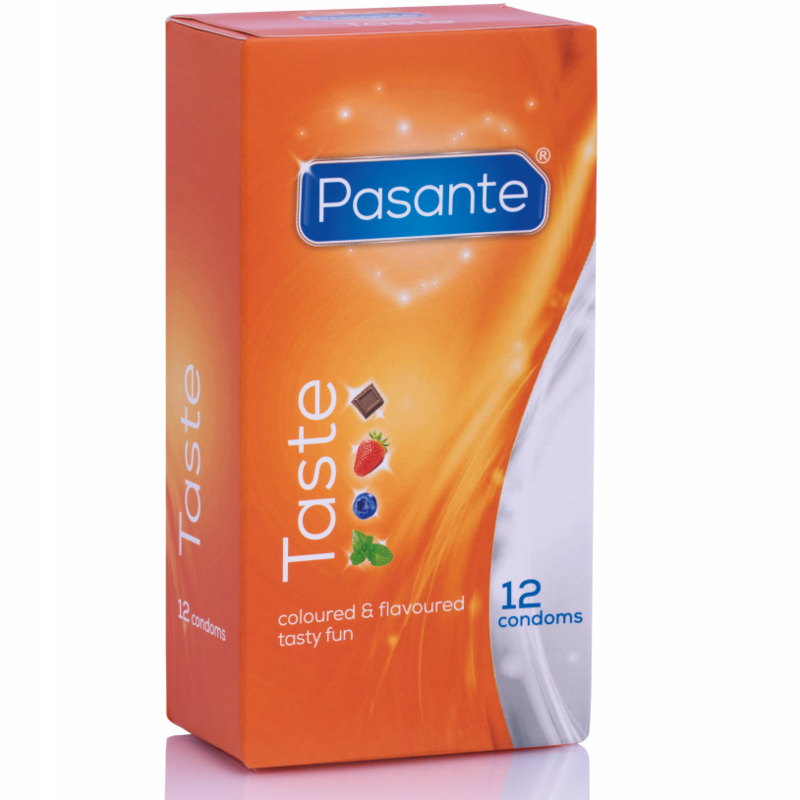 PASANTE – PRESERVATIVOS SABORES 12 UNIDADES