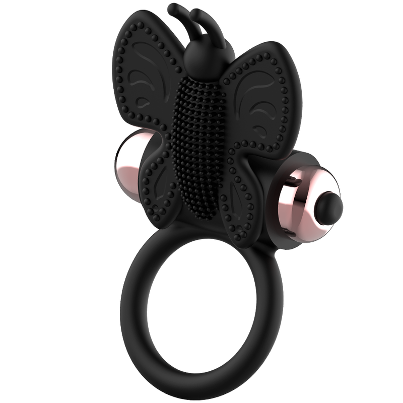 COQUETTE CHIC DESIRE - COCK RING BUTTERFLY ANILLO VIBRADOR NEGRO / GOLD - Imagen 7