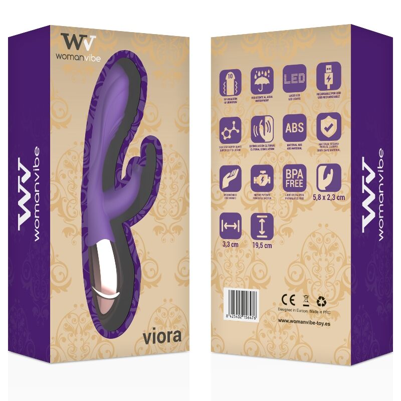 WOMANVIBE - VIORA VIBRADOR RECARGABLE SILICONA - Imagen 3