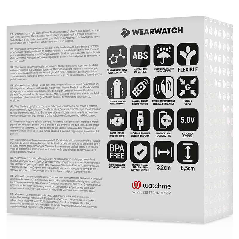 WEARWATCH - VIBRADOR DUAL TECHNOLOGY WATCHME AÑIL / AZABACHE - Imagen 6