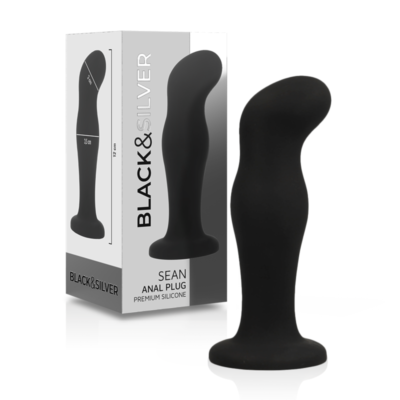 BLACK&SILVER – SEAN PLUG ANAL SILICONA PREMIUM NEGRO