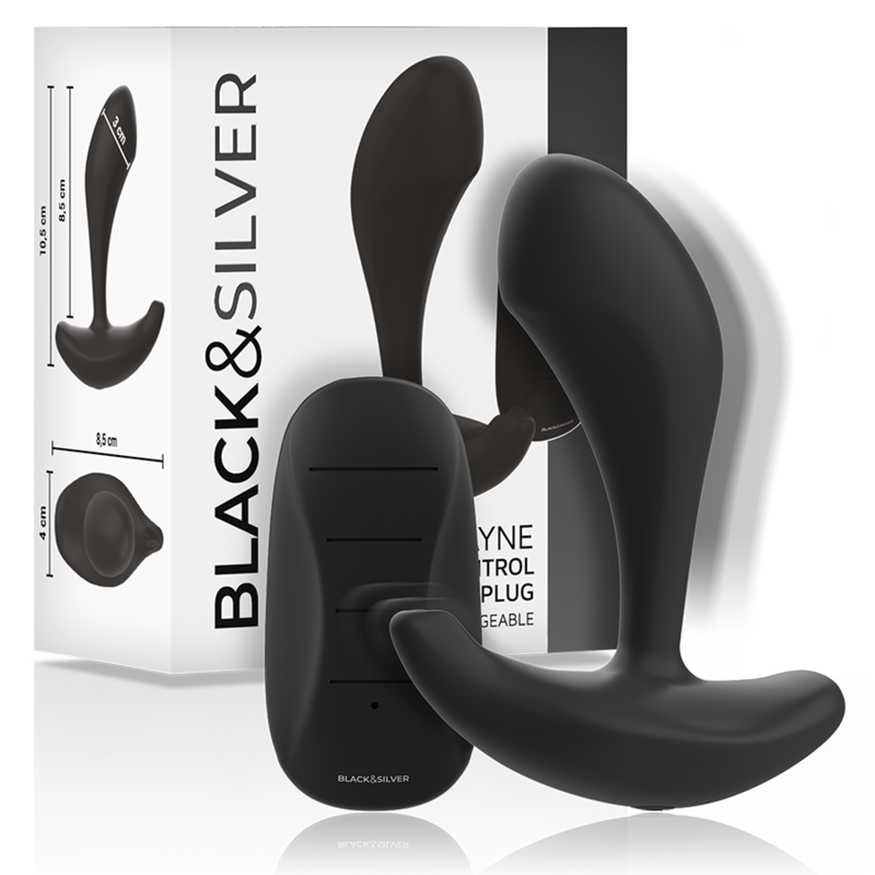 BLACK&SILVER – DWAYNE PLUG ANAL SILICONA CONTROL REMOTO