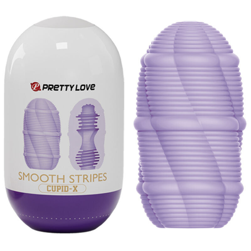 PRETTY LOVE – HUEVO MASTURBADOR SMOOTH STRIPES CUPID