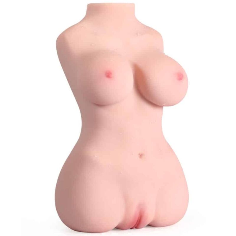 Torso femenino realístico ARMONY FOR HIM, con pecho y caderas marcados, visto de frente