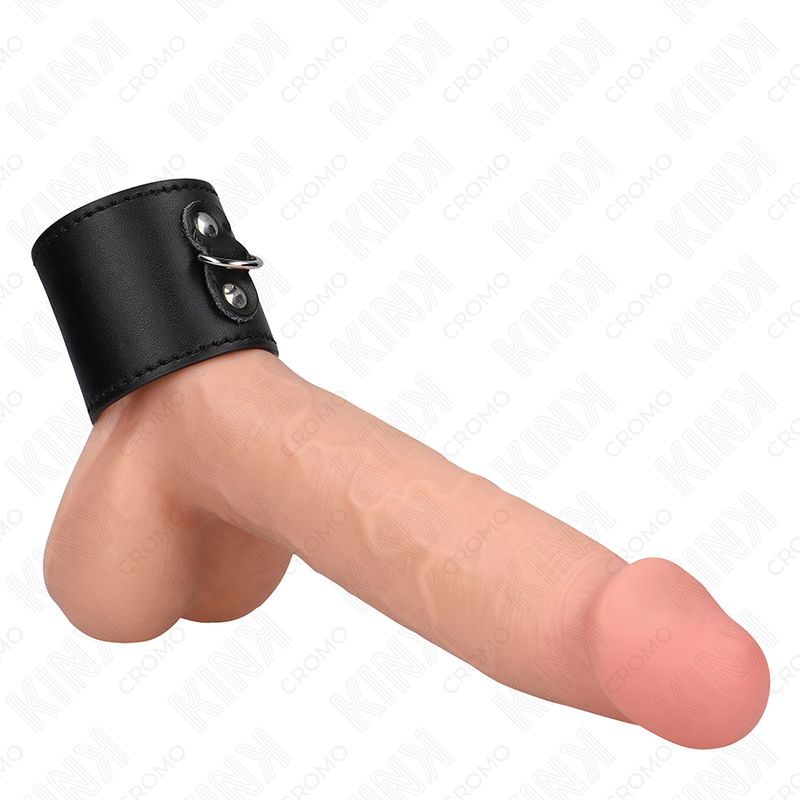 KINK – ANILLO PENE CUERO CON CIERRE A PRESIÓN 18 X 5 CM