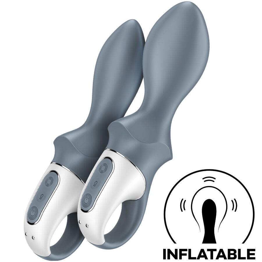 SATISFYER – AIR PUMP BOOTY 1 VIBRADOR INFLABLE ANAL GRIS
