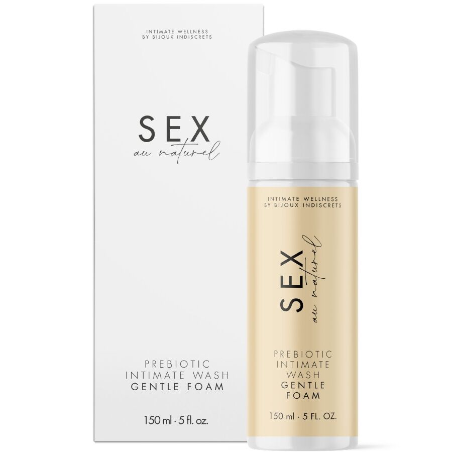 BIJOUX INDISCRETS – SEX AU NATUREL GEL ÍNTIMO PREBIÓTICO CON ESPUMA 150 ML