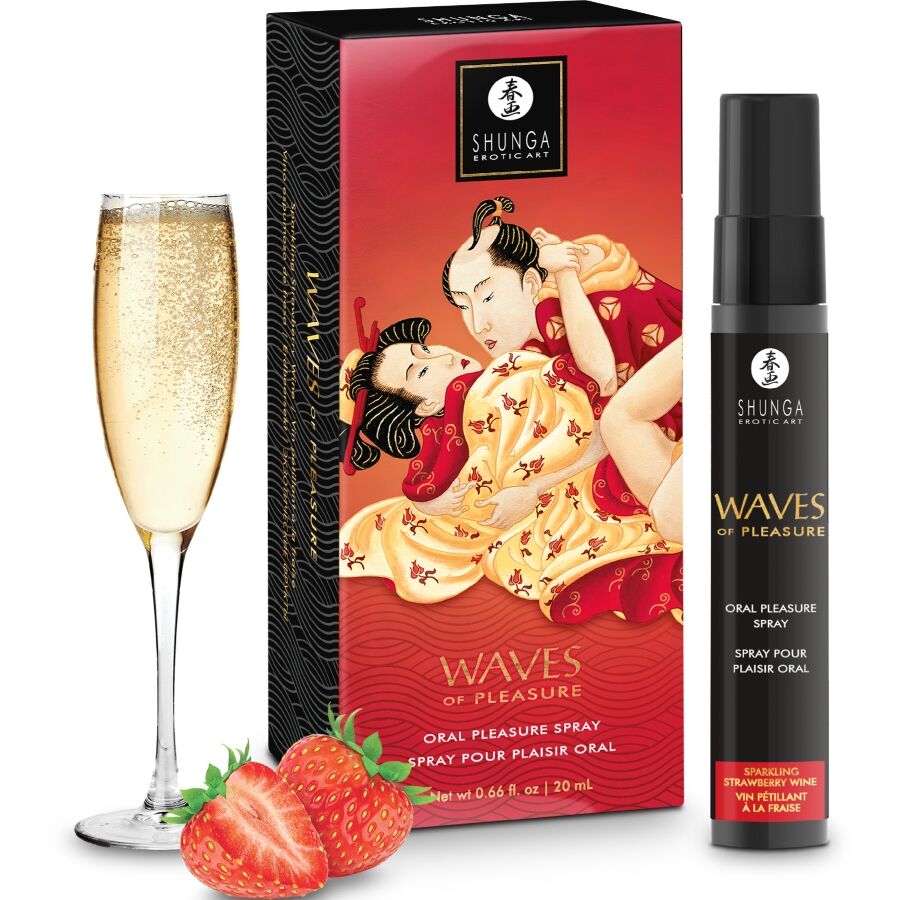 SHUNGA – WAVES PLEASURE SPRAY ORAL SEDUCTOR FRESA 20 ML