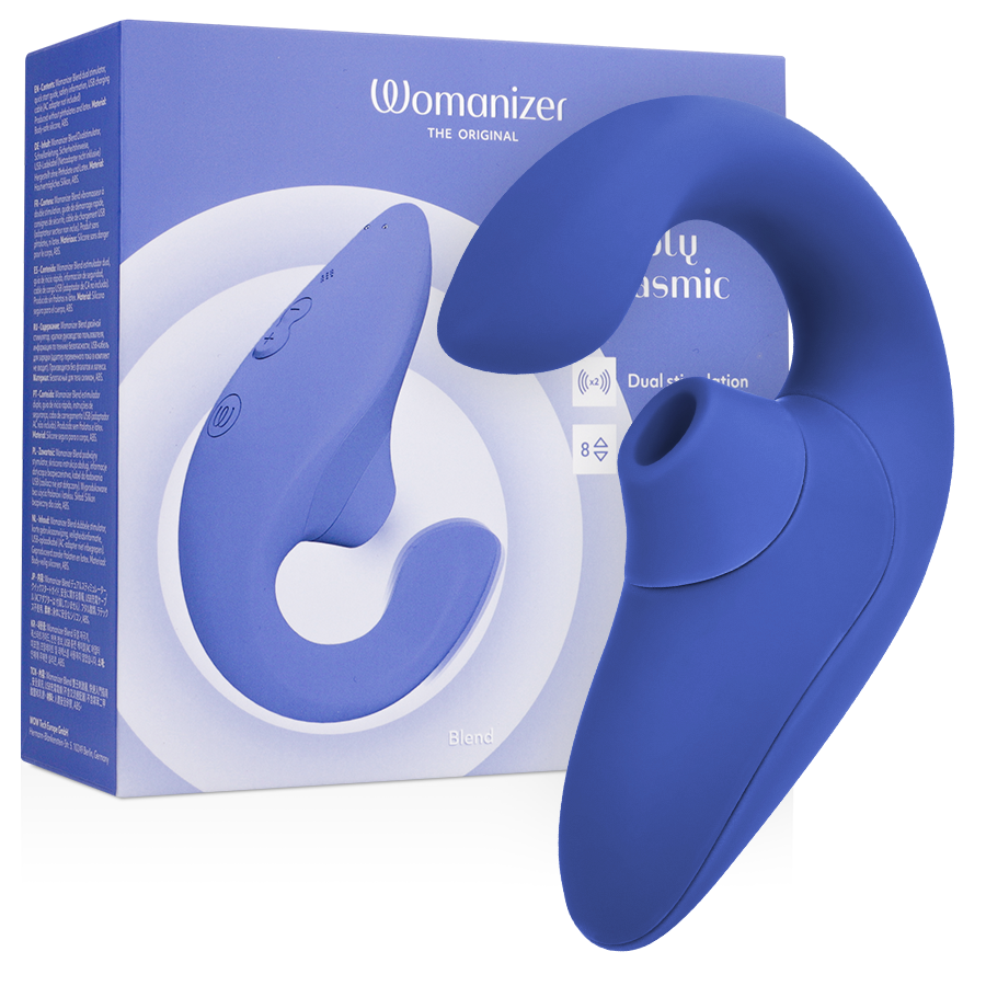 WOMANIZER – BLEND ESTIMULADOR VIBRADOR RABBIT AZUL