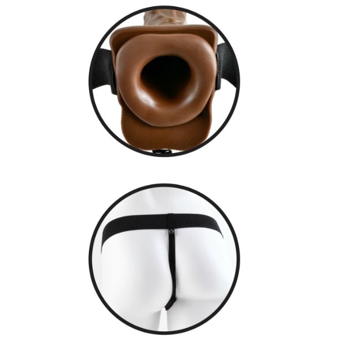 FETISH FANTASY SERIES - STRAP-ON HUECO CON TESTÍCULOS 17.8 CM - Imagen 4