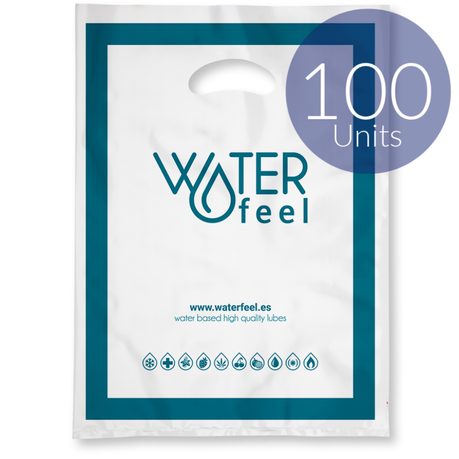 WATERFEEL – 100 BOLSAS PLASTICO GRANDES 40 X 50 CM