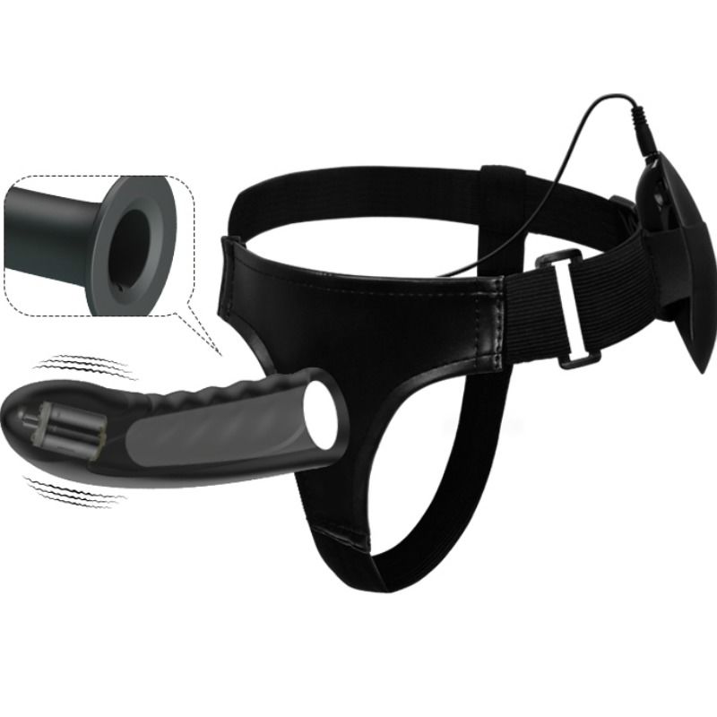 PRETTY LOVE – MARVIN STRAP ON CON VIBRACIÓN Y DILDO HUECO