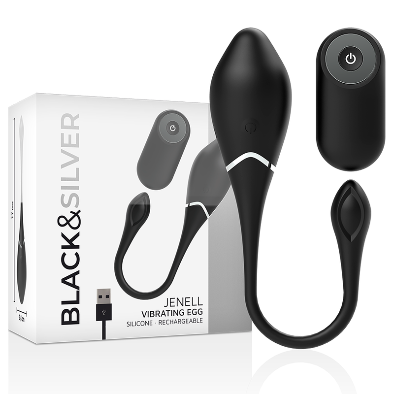 BLACK&SILVER – JENELL HUEVO VIBRADOR RECARGABLE
