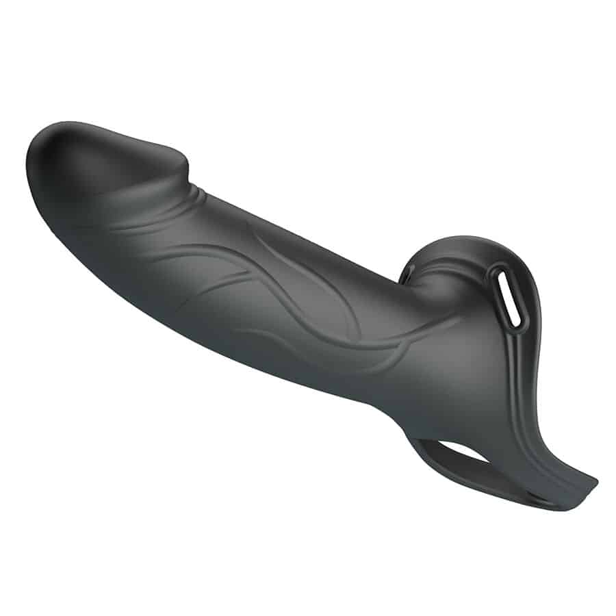 PRETTY LOVE - LANDON STRAP-ON CON VIBRACIÓN NEGRO - Imagen 5