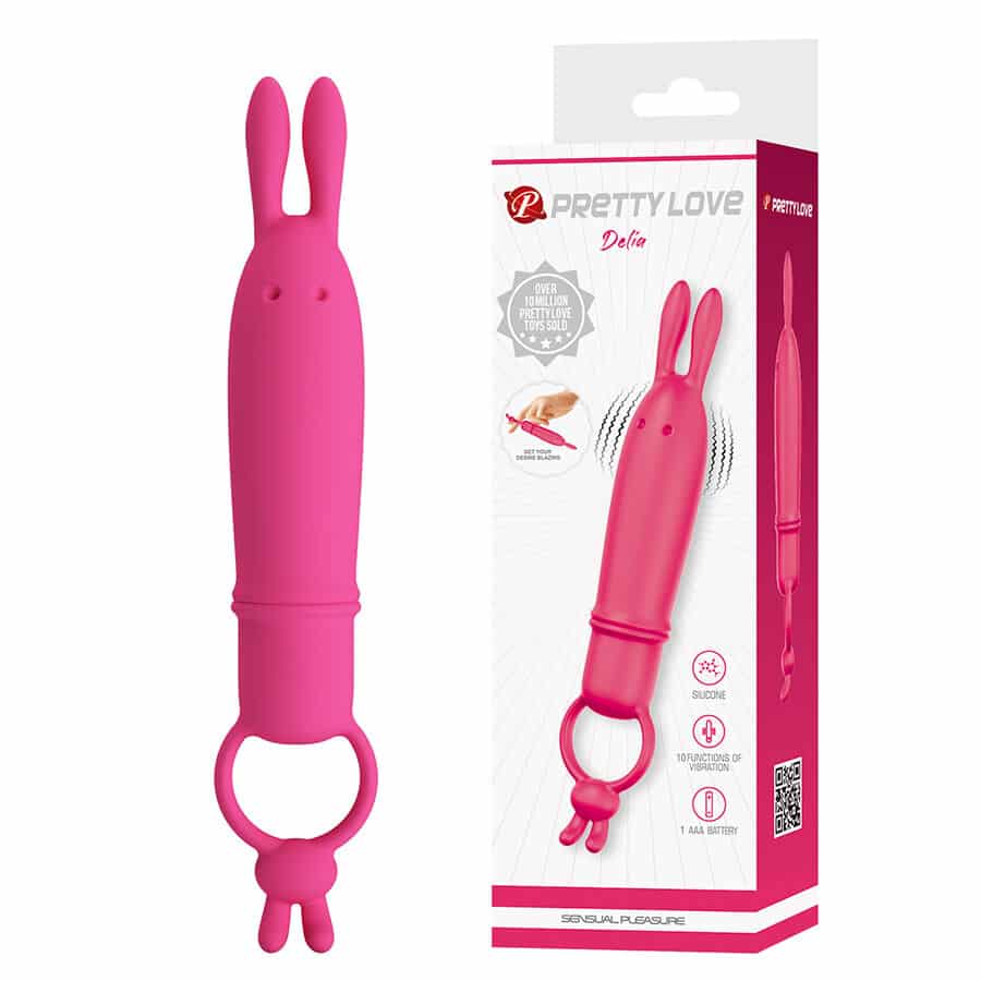 Pretty Love – Delia Vibrador Rabbit Con Anillo De Sujeción