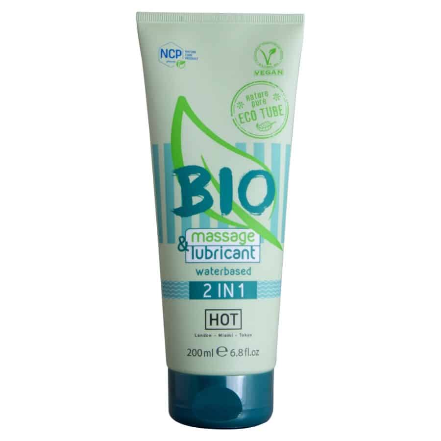 Hot – Bio Massage & Lubricante Base Agua 2 En 1 200 Ml