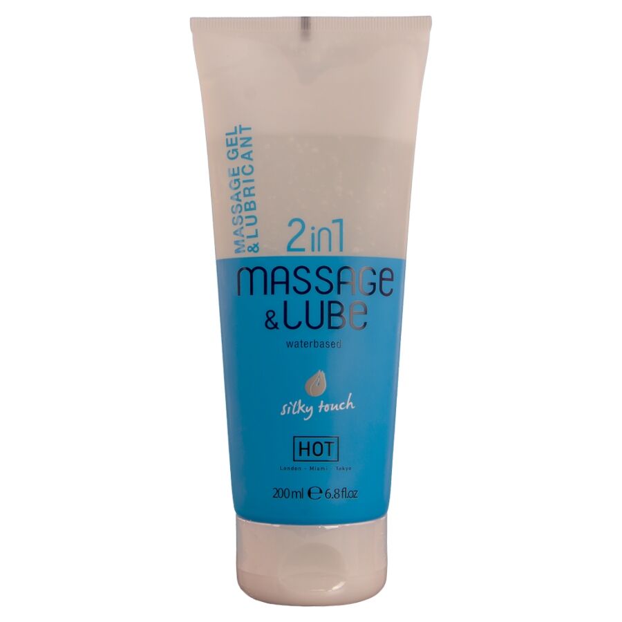Hot – Massage & Glide Gel 2 En 1 Tacto Sedoso 200 Ml