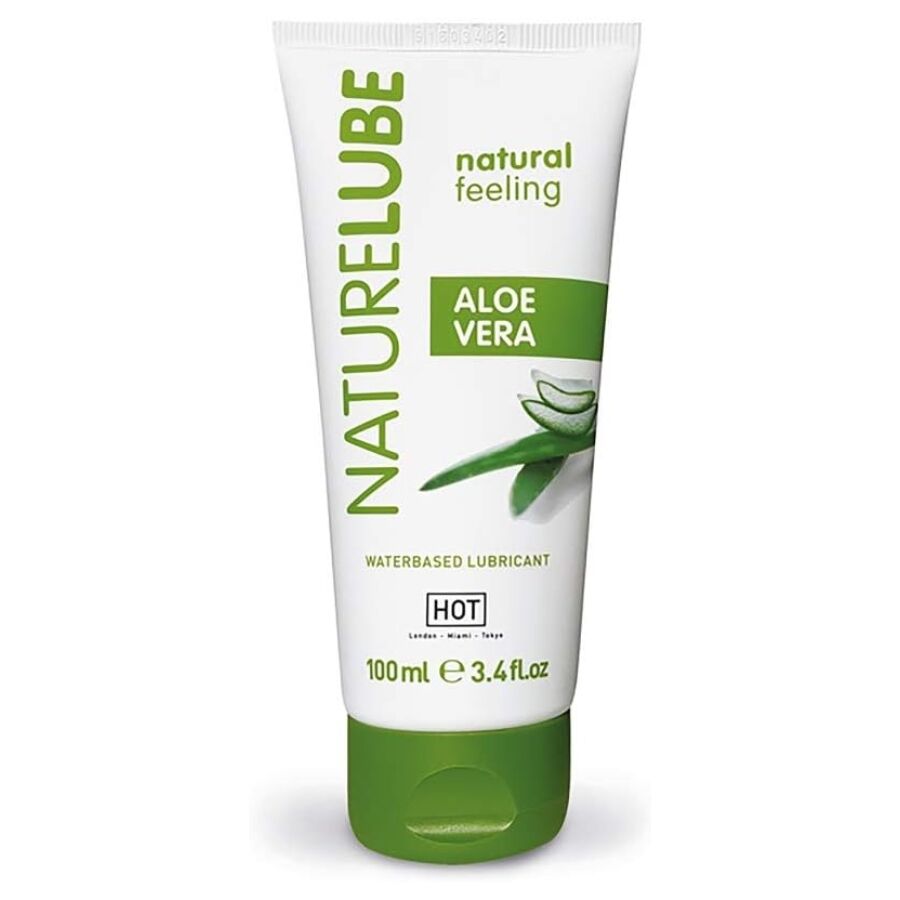 Hot – Nature Lube Lubricante Base Agua Aloe Vera 100 Ml