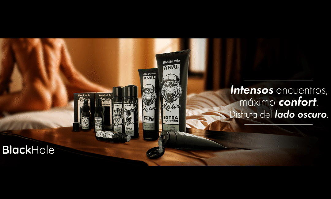 Lubricantes anales Black Hole — gama completa para iniciación anal