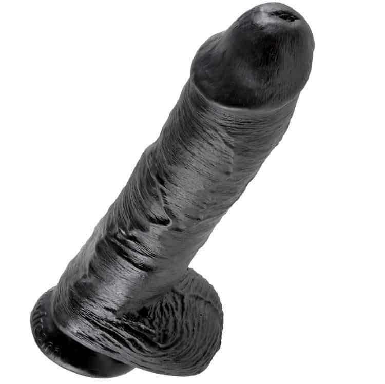 King Cock – 10 Pene Realistico Negro 26.5 Cm