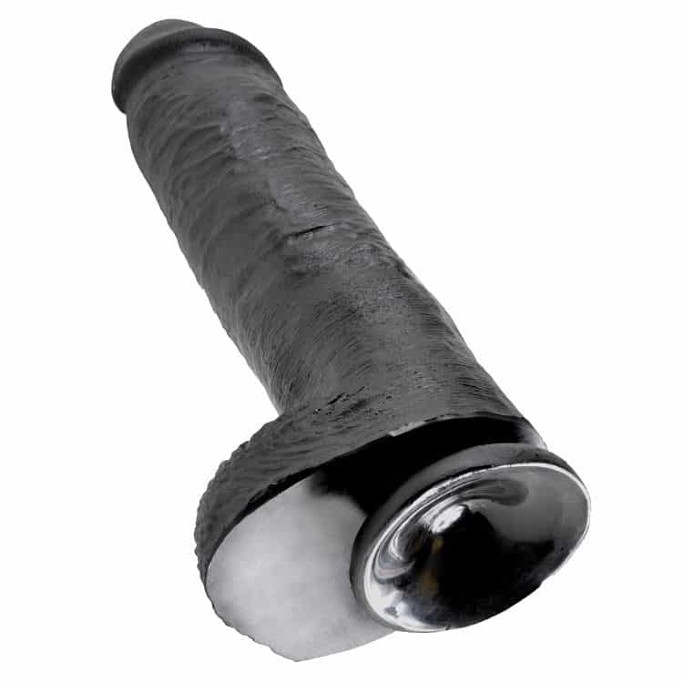 KING COCK - 11 PENE REALISTICO NEGRO 28 CM - Imagen 3